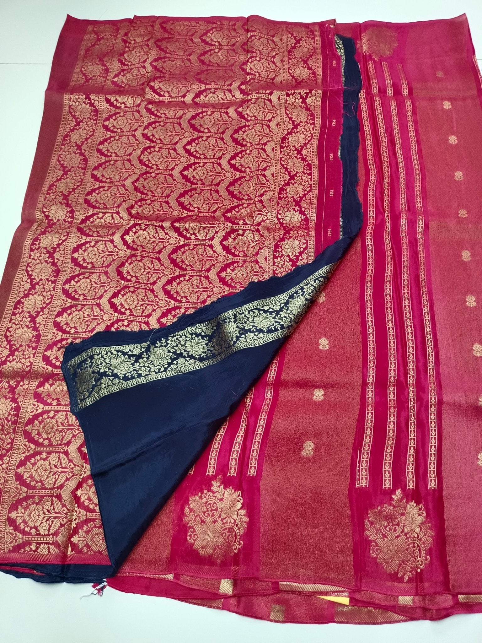 ORGANZA CREPE SILK SAREE - B S CHANNABASAPPA & SONS