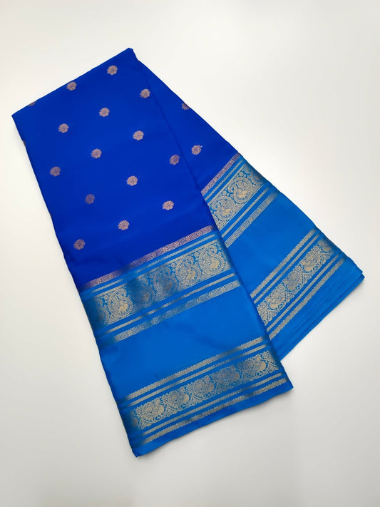 SEMI CREPE SILK SAREE - B S CHANNABASAPPA & SONS