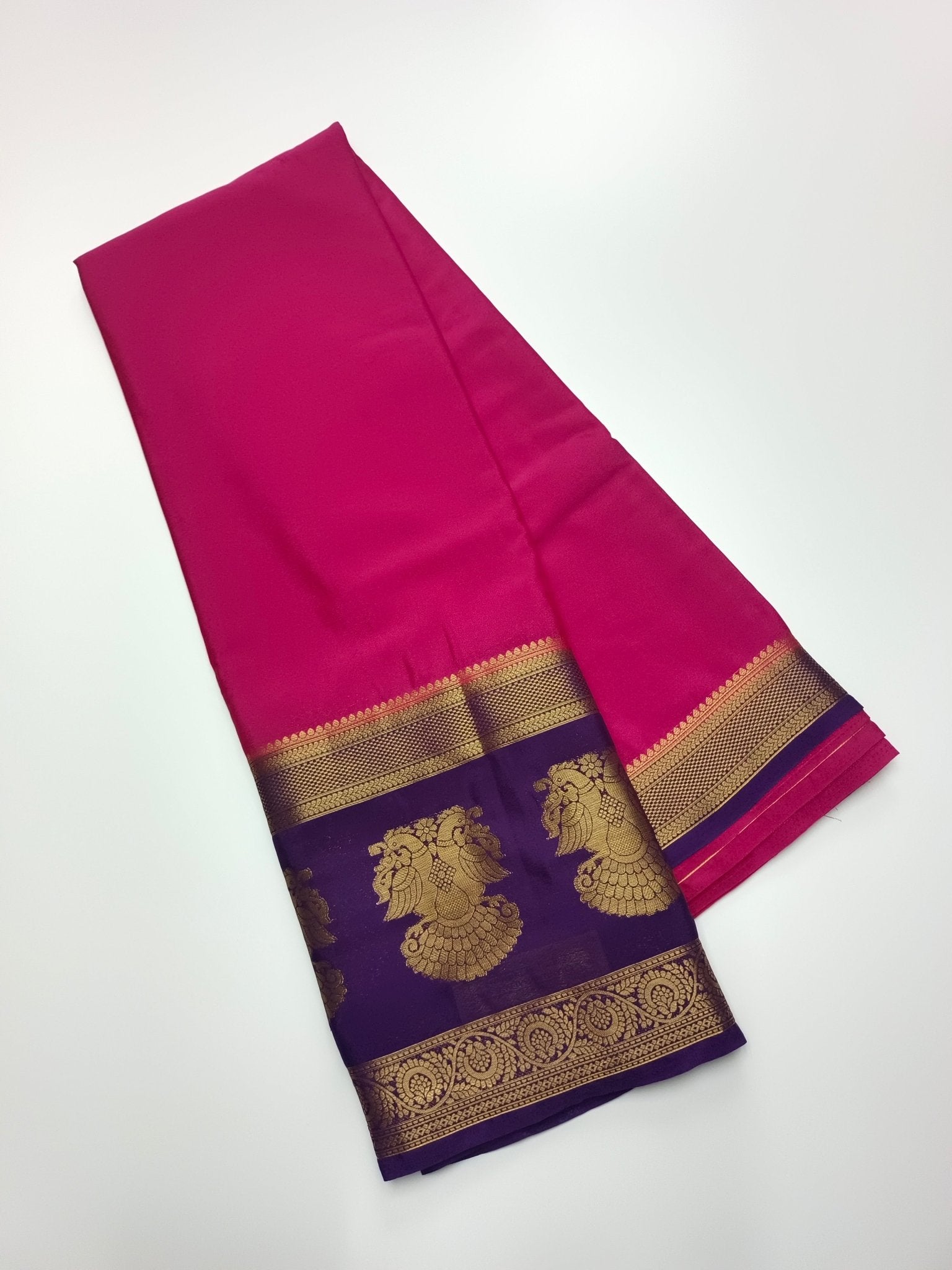 SEMI CREPE SILK SAREE - B S CHANNABASAPPA & SONS