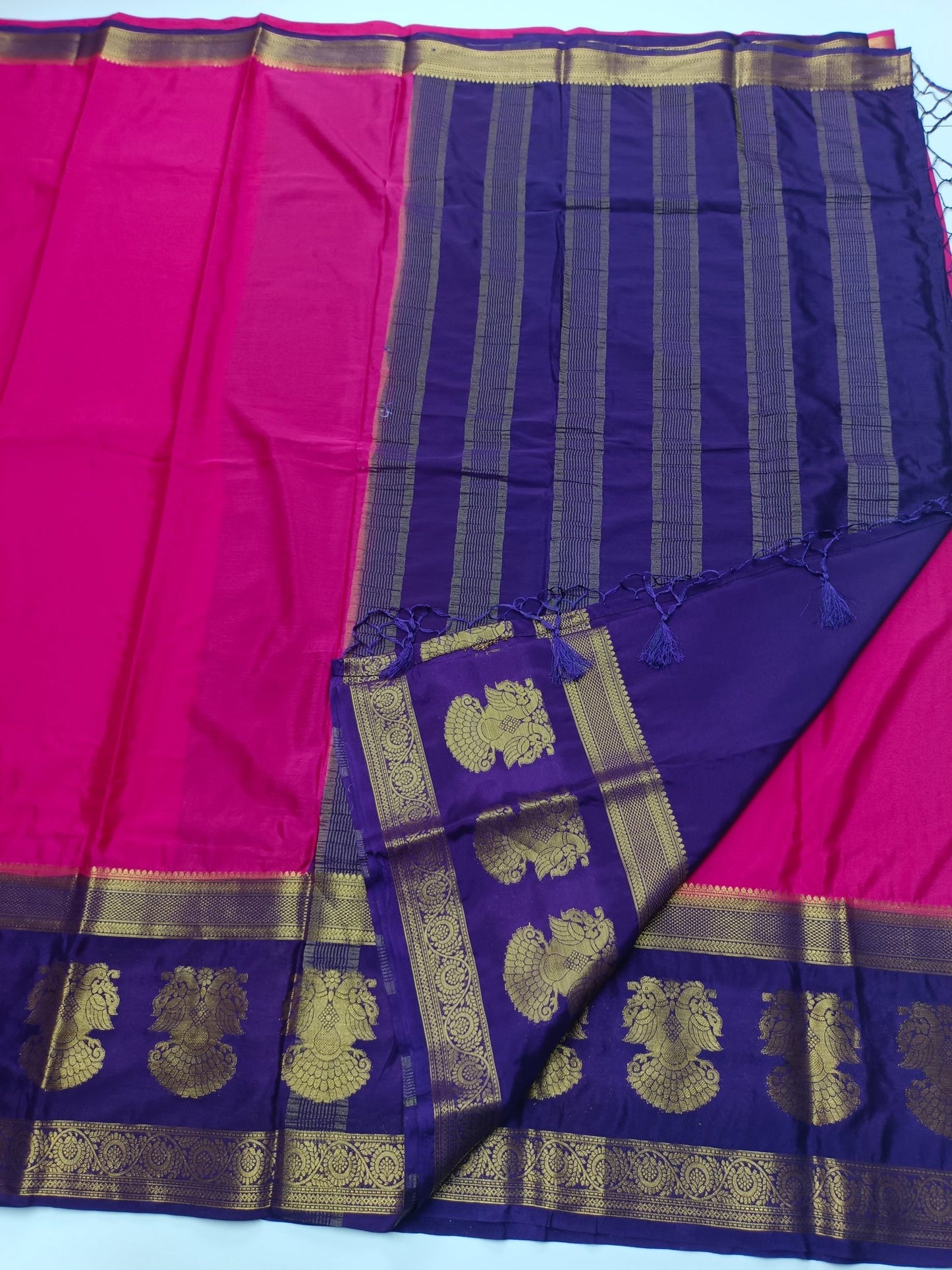 SEMI CREPE SILK SAREE - B S CHANNABASAPPA & SONS