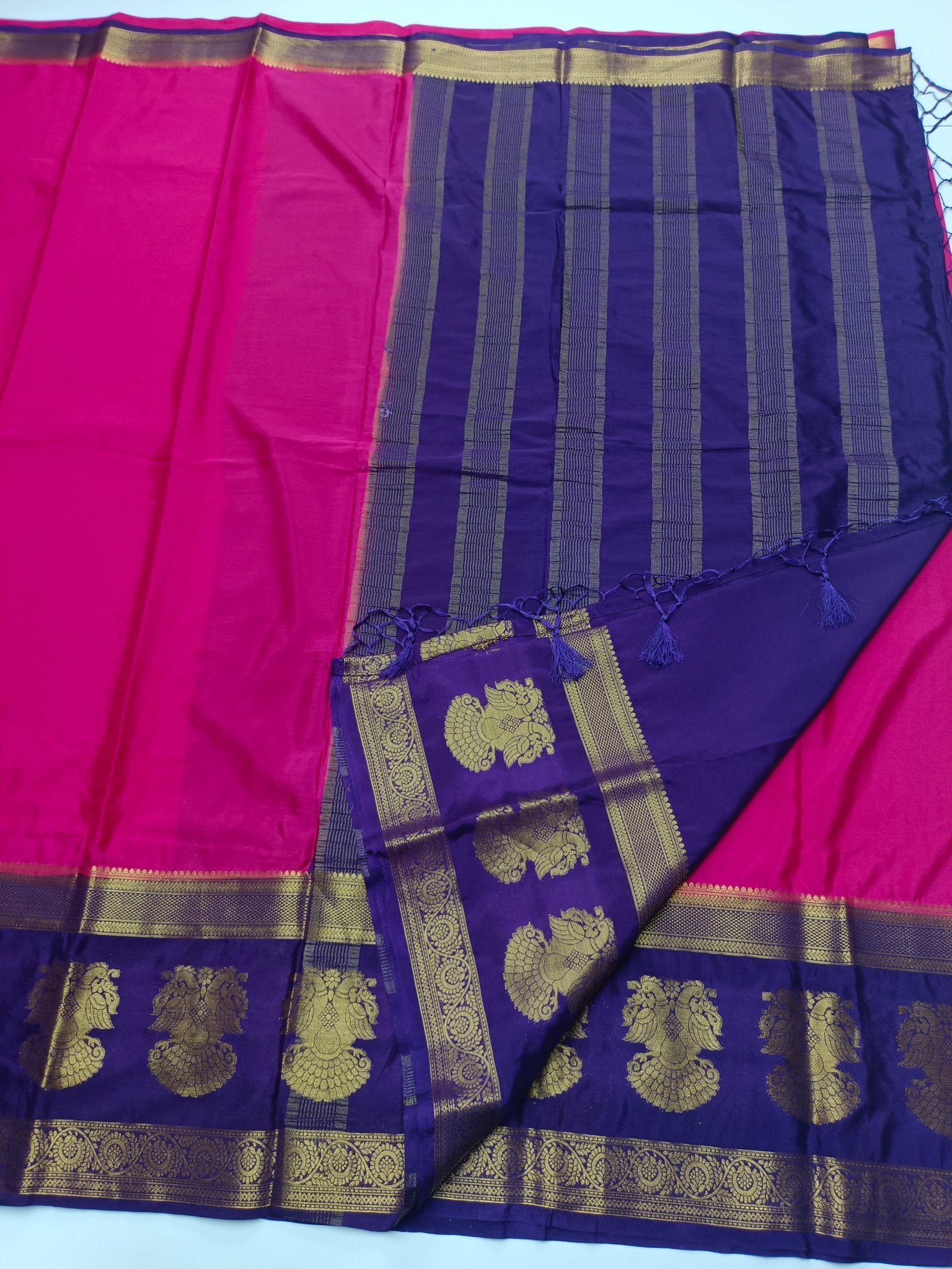 SEMI CREPE SILK SAREE - B S CHANNABASAPPA & SONS