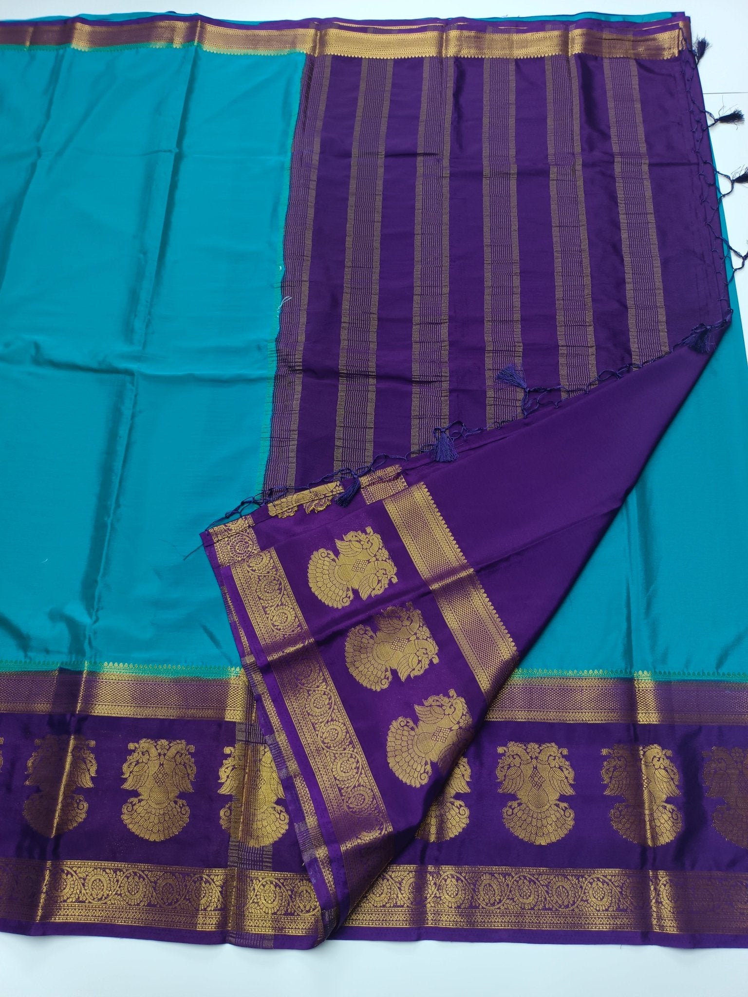 SEMI CREPE SILK SAREE - B S CHANNABASAPPA & SONS