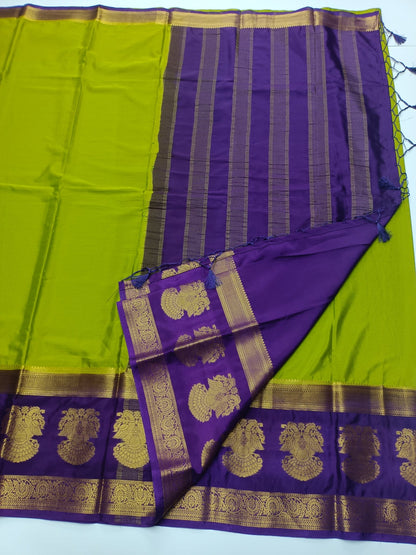 SEMI CREPE SILK SAREE - B S CHANNABASAPPA & SONS