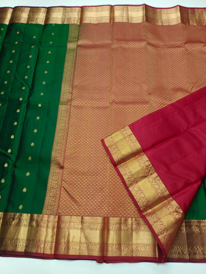 KANCHIPURAM PURE SILK SAREE - B S CHANNABASAPPA & SONS
