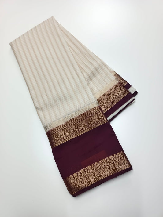 SEMI CREPE SILK SAREE - B S CHANNABASAPPA & SONS