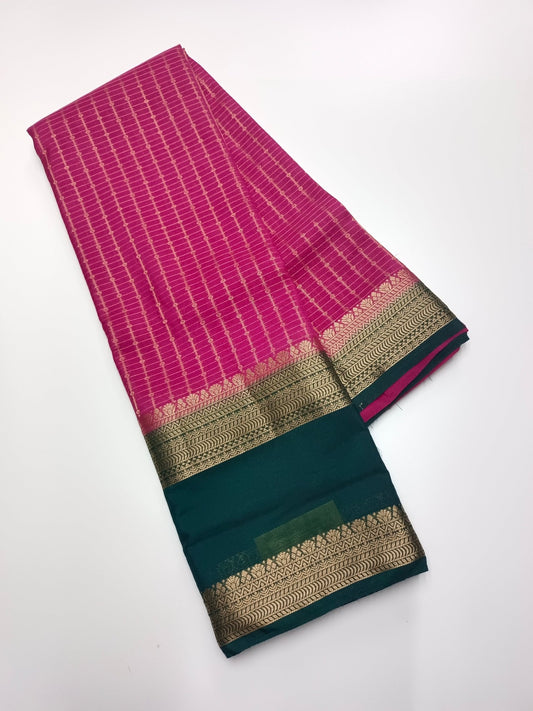 SEMI CREPE SILK SAREE - B S CHANNABASAPPA & SONS