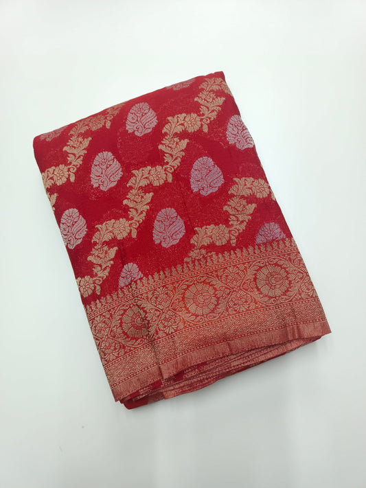 FANCY CHIFFON GEORGETTE SAREE - B S CHANNABASAPPA & SONS