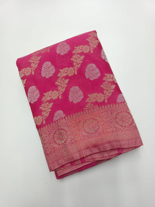 FANCY CHIFFON GEORGETTE SAREE - B S CHANNABASAPPA & SONS