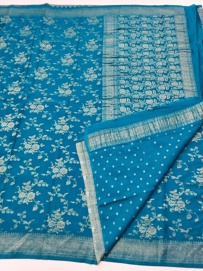 FANCY CHIFFON GEORGETTE SAREE - B S CHANNABASAPPA & SONS