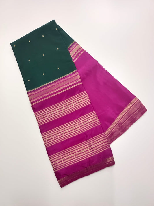 2D SEMI CREPE SILK SAREE - B S CHANNABASAPPA & SONS