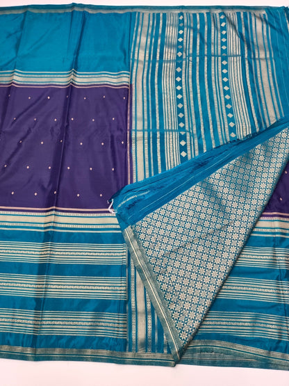 2D SEMI CREPE SILK SAREE - B S CHANNABASAPPA & SONS