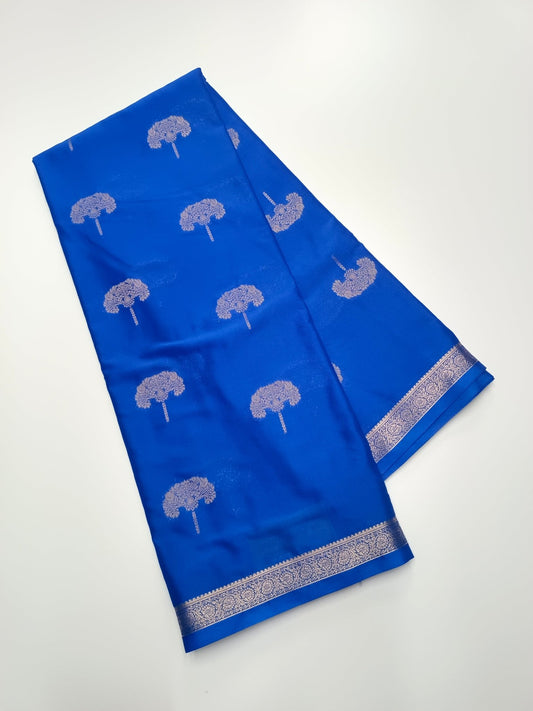 SEMI CREPE SILK SAREE - B S CHANNABASAPPA & SONS