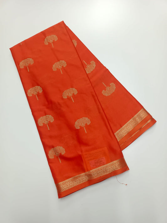 SEMI CREPE SILK SAREE - B S CHANNABASAPPA & SONS