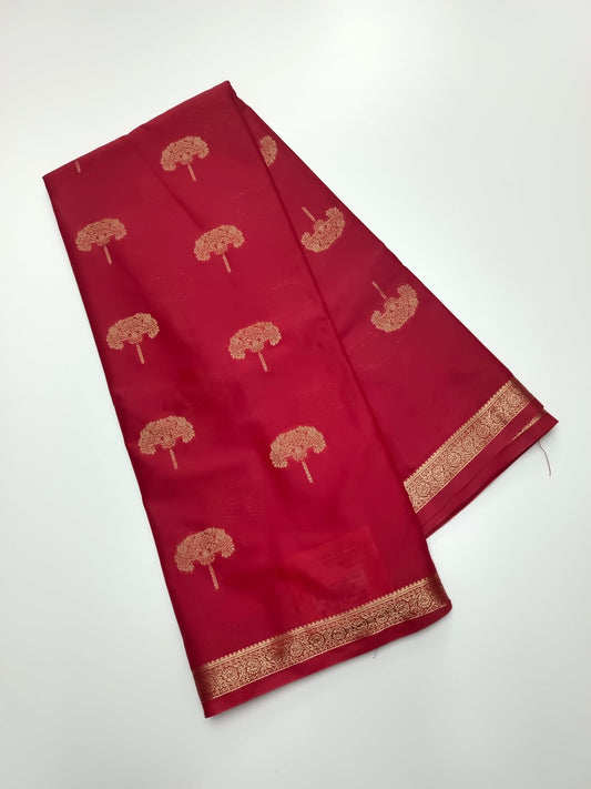 SEMI CREPE SILK SAREE - B S CHANNABASAPPA & SONS