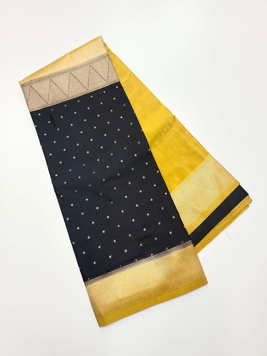 2D SEMI CREPE SILK SAREE - B S CHANNABASAPPA & SONS