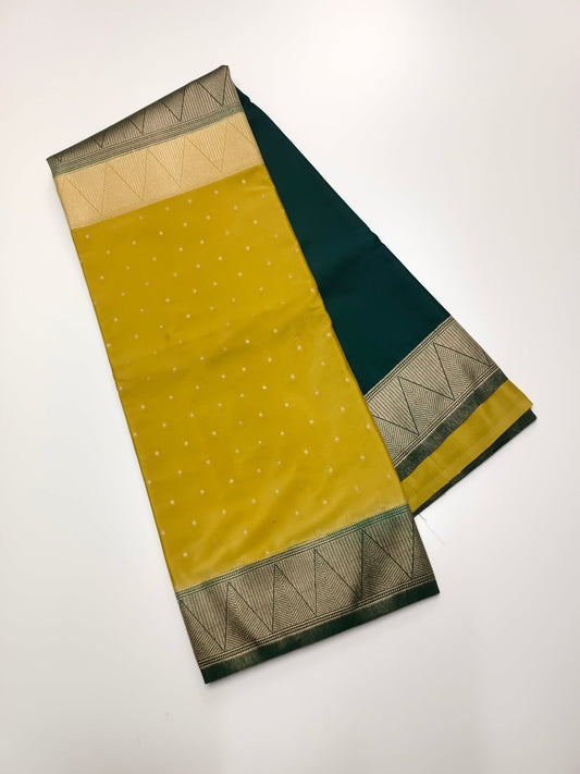 2D SEMI CREPE SILK SAREE - B S CHANNABASAPPA & SONS