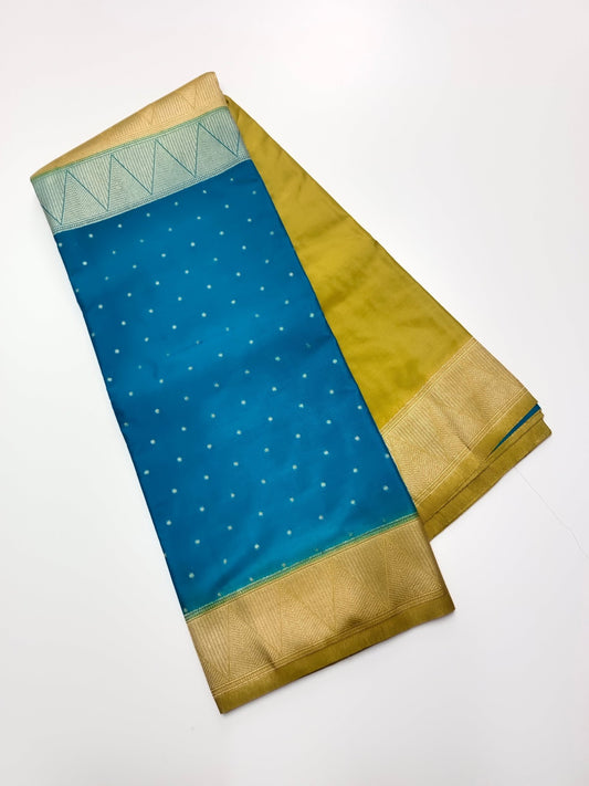 2D SEMI CREPE SILK SAREE - B S CHANNABASAPPA & SONS
