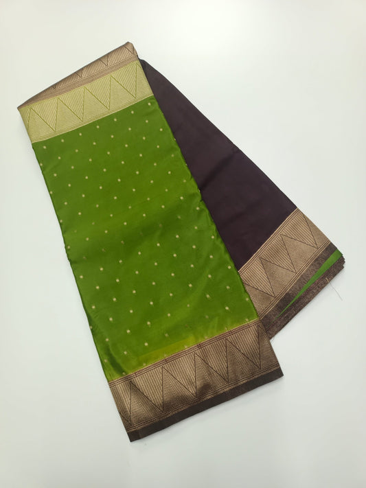 2D SEMI CREPE SILK SAREE - B S CHANNABASAPPA & SONS