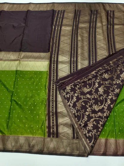 2D SEMI CREPE SILK SAREE - B S CHANNABASAPPA & SONS