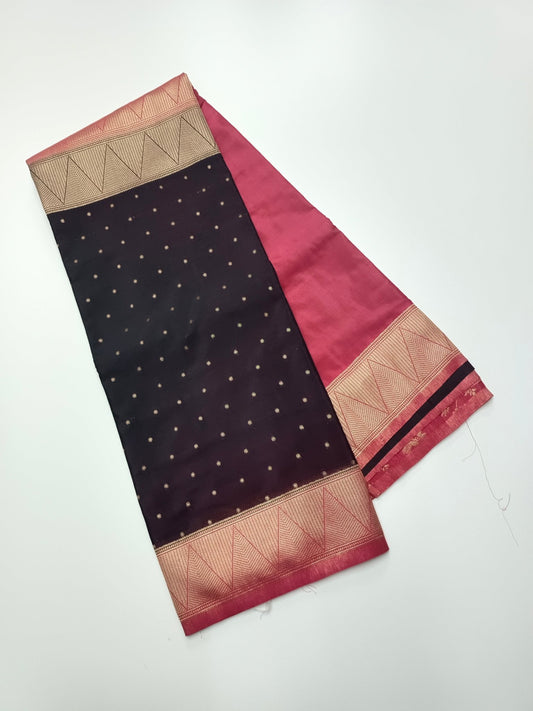 2D SEMI CREPE SILK SAREE - B S CHANNABASAPPA & SONS