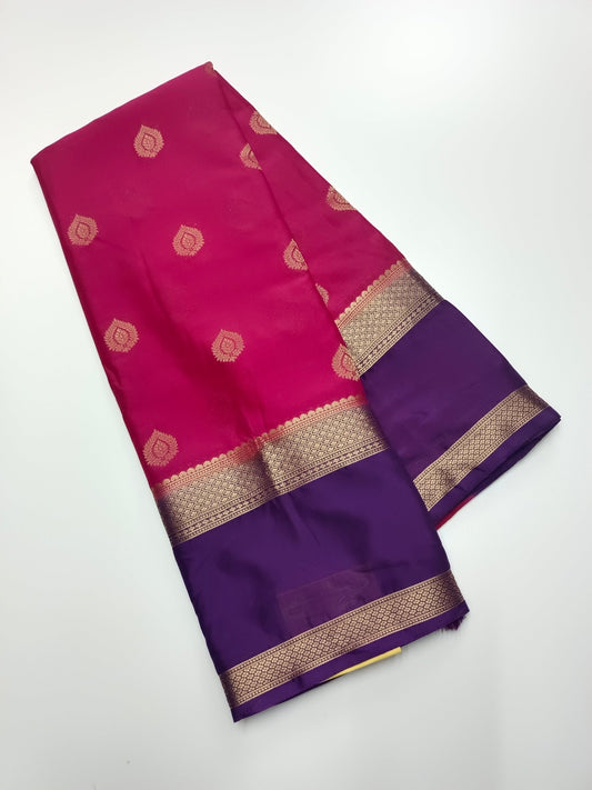 SEMI CREPE SILK SAREE - B S CHANNABASAPPA & SONS