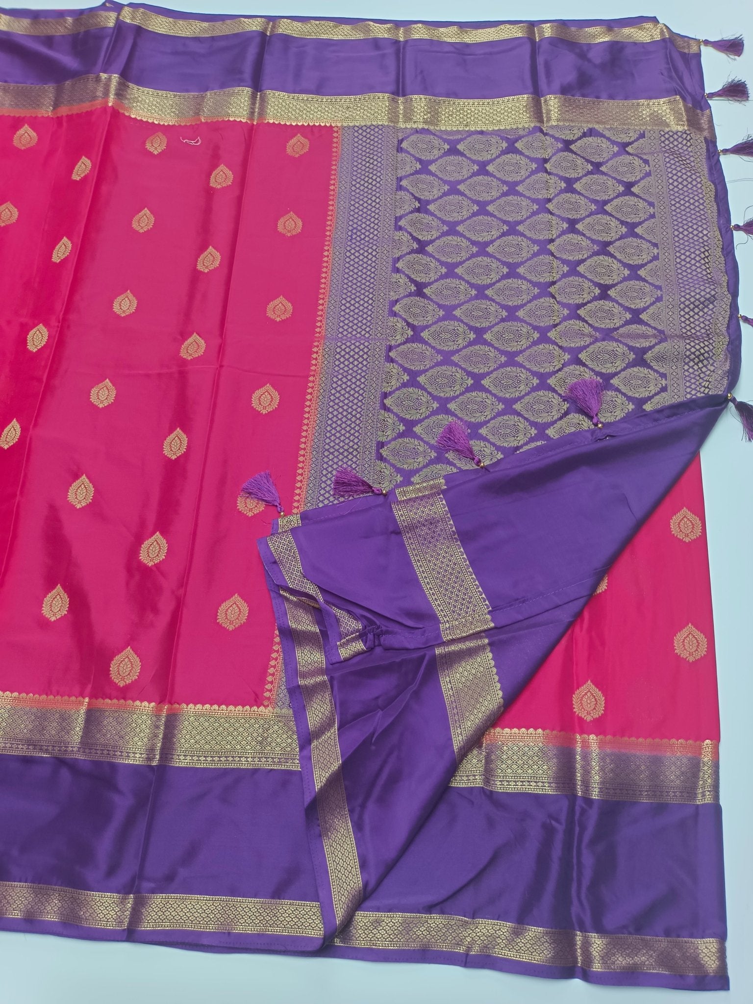 SEMI CREPE SILK SAREE - B S CHANNABASAPPA & SONS