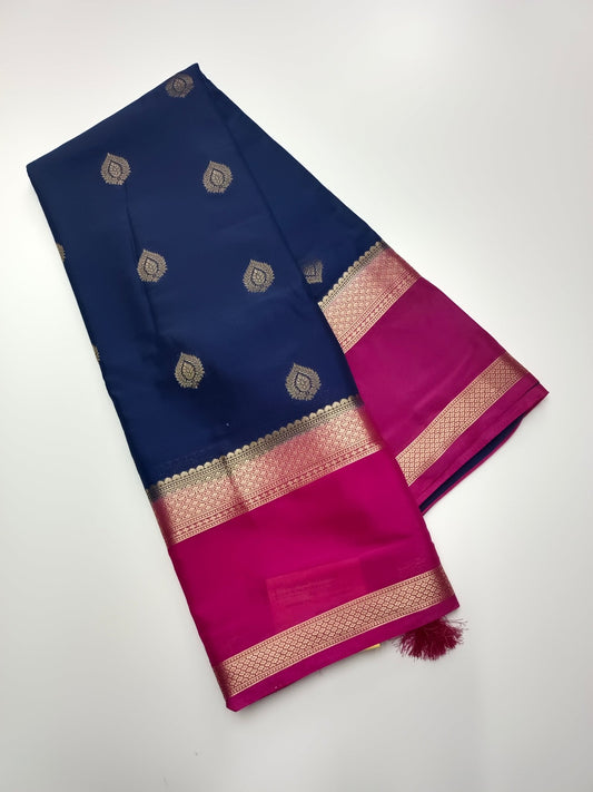 SEMI CREPE SILK SAREE - B S CHANNABASAPPA & SONS