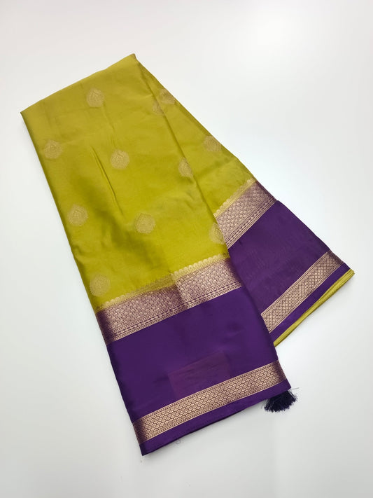 SEMI CREPE SILK SAREE - B S CHANNABASAPPA & SONS