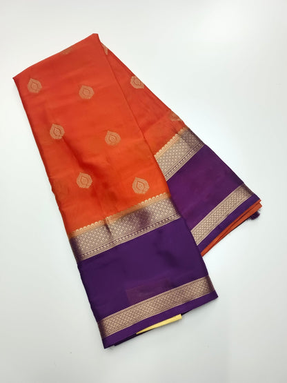 SEMI CREPE SILK SAREE - B S CHANNABASAPPA & SONS