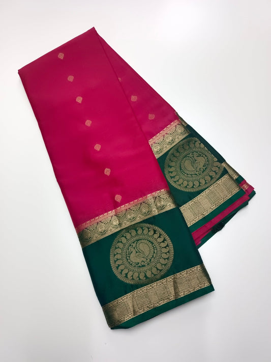 SEMI CREPE SILK SAREE - B S CHANNABASAPPA & SONS