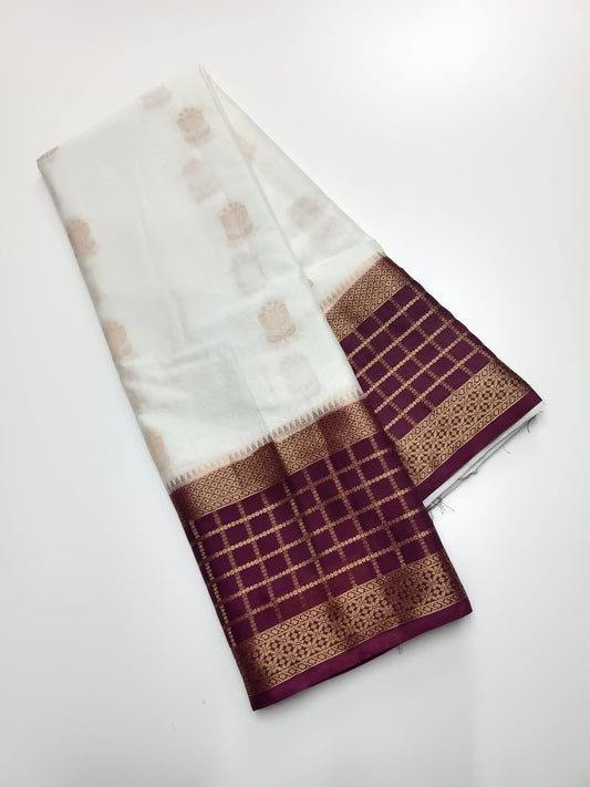 SEMI CREPE SILK SAREE - B S CHANNABASAPPA & SONS