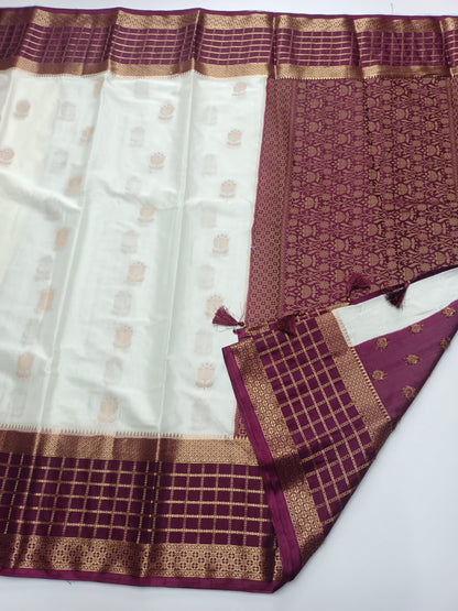 SEMI CREPE SILK SAREE - B S CHANNABASAPPA & SONS