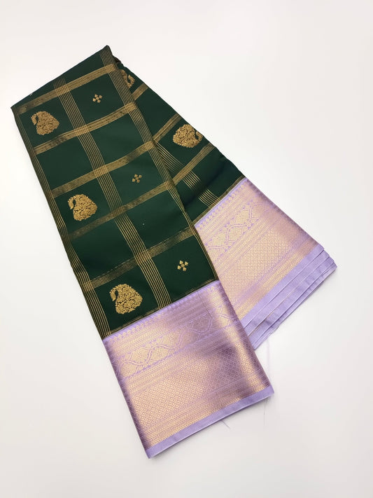 KANCHIPURAM SEMI SILK SAREE - B S CHANNABASAPPA & SONS