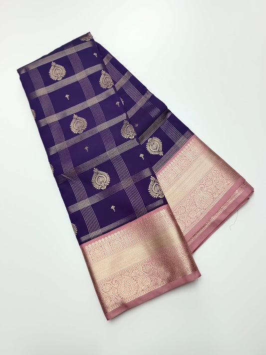 KANCHIPURAM SEMI SILK SAREE - B S CHANNABASAPPA & SONS