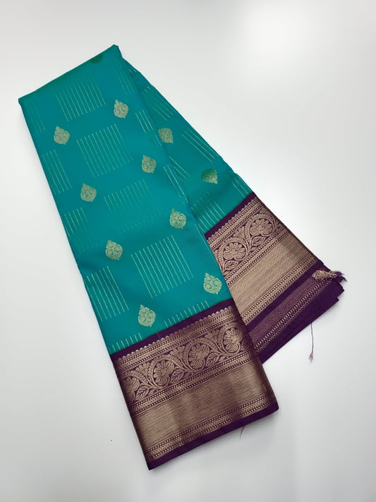 KANCHIPURAM SEMI SILK SAREE - B S CHANNABASAPPA & SONS