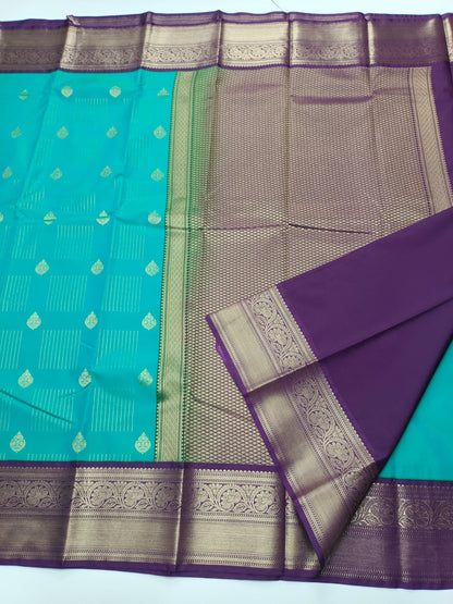 KANCHIPURAM SEMI SILK SAREE - B S CHANNABASAPPA & SONS
