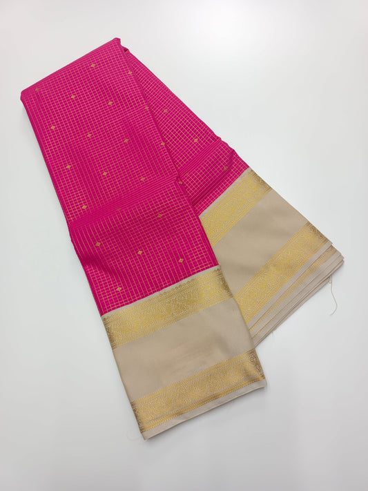 KANCHIPURAM SEMI SILK SAREE - B S CHANNABASAPPA & SONS