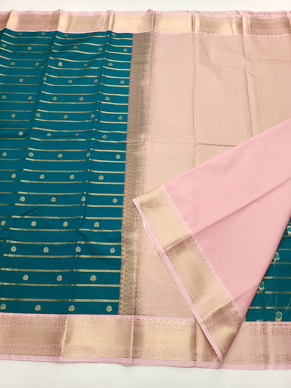 KANCHIPURAM SEMI SILK SAREE - B S CHANNABASAPPA & SONS