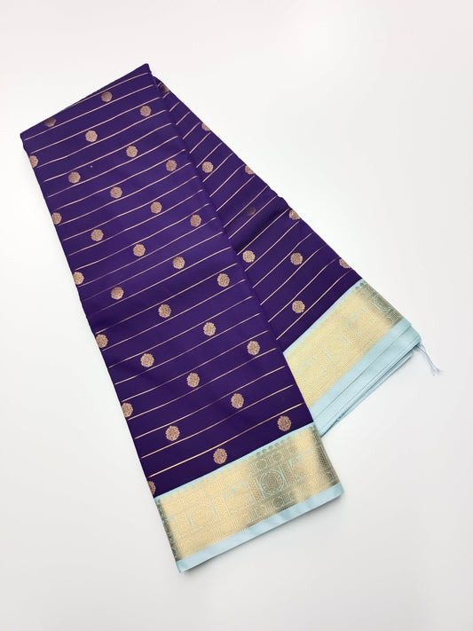 KANCHIPURAM SEMI SILK SAREE - B S CHANNABASAPPA & SONS