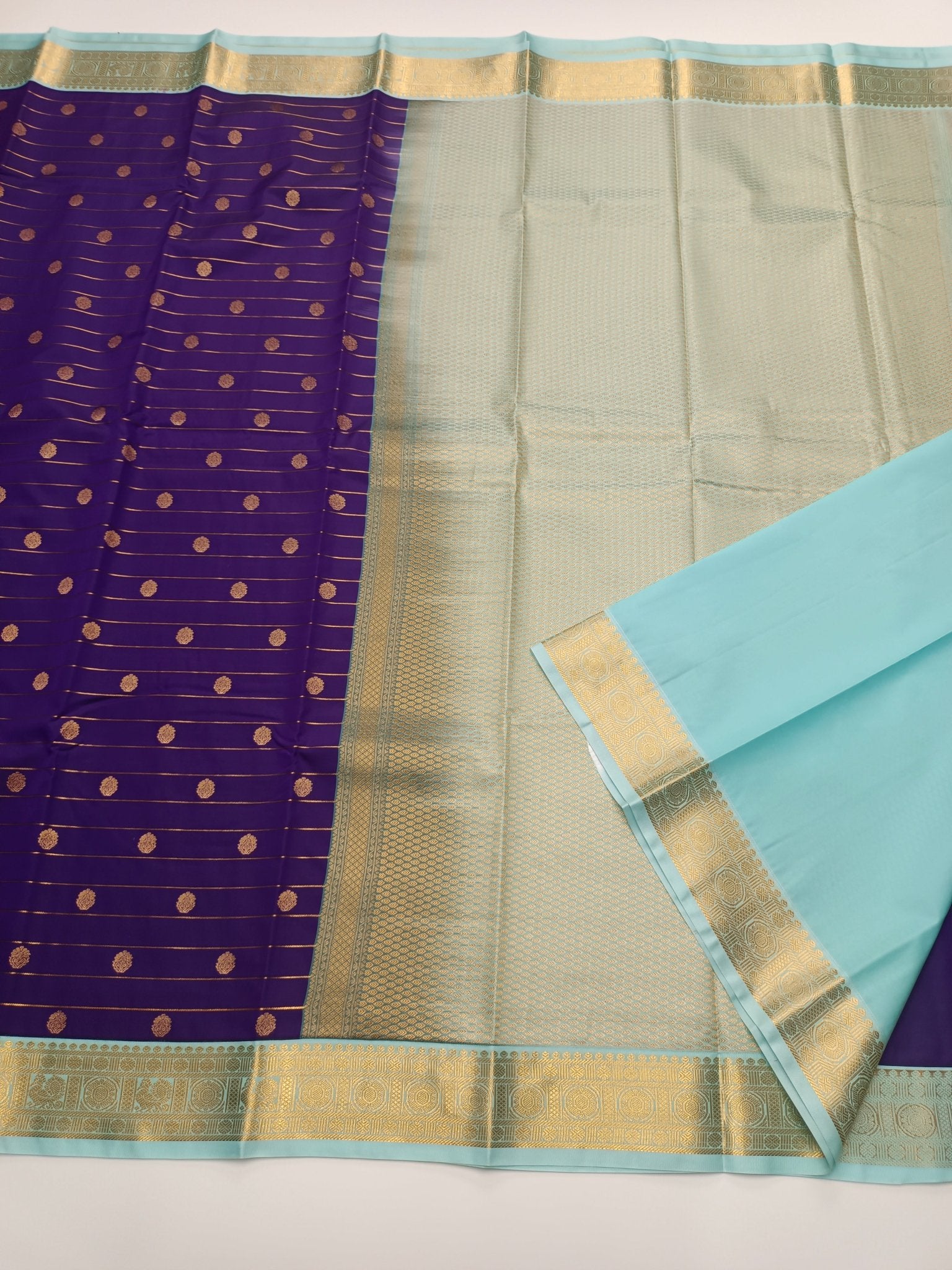 KANCHIPURAM SEMI SILK SAREE - B S CHANNABASAPPA & SONS