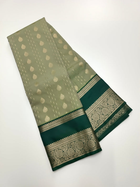 KANCHIPURAM SEMI SILK SAREE - B S CHANNABASAPPA & SONS