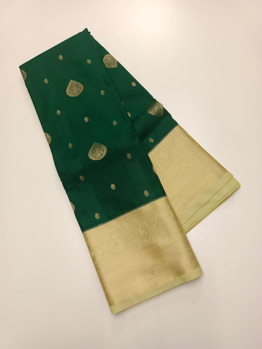 KANCHIPURAM SEMI SILK SAREE - B S CHANNABASAPPA & SONS