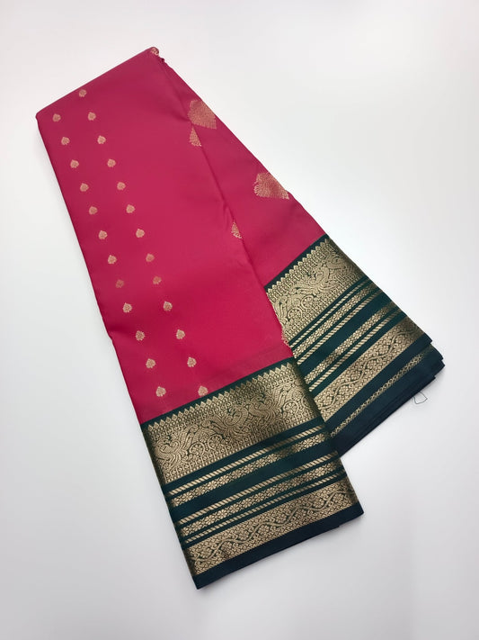 KANCHIPURAM SEMI SILK SAREE - B S CHANNABASAPPA & SONS