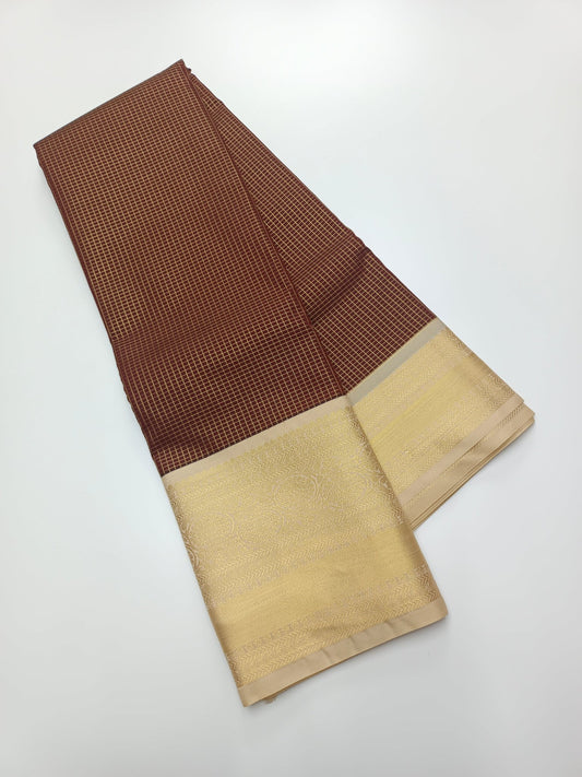 KANCHIPURAM SEMI SILK SAREE - B S CHANNABASAPPA & SONS