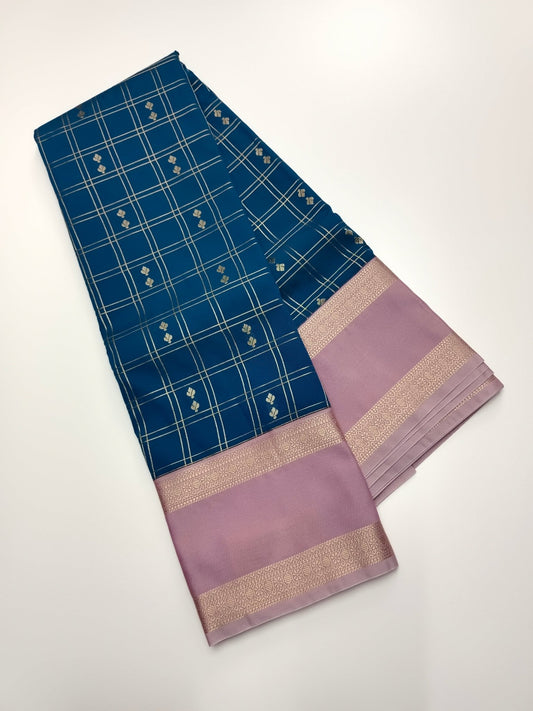 KANCHIPURAM SEMI SILK SAREE - B S CHANNABASAPPA & SONS