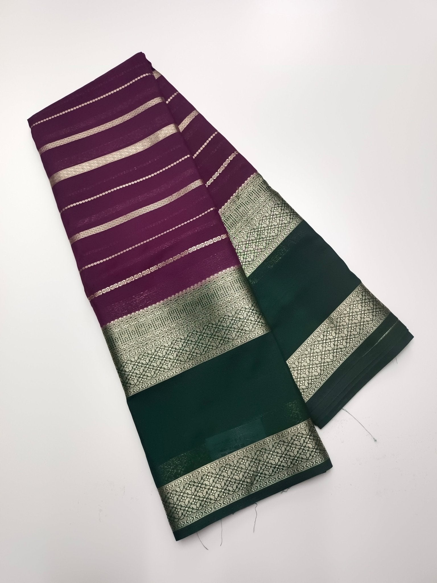 SEMI CREPE SILK SAREE - B S CHANNABASAPPA & SONS