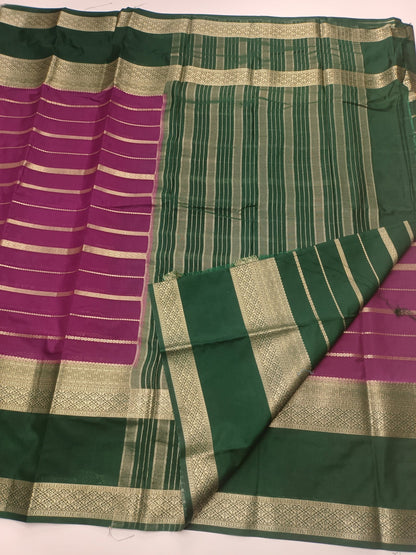 SEMI CREPE SILK SAREE - B S CHANNABASAPPA & SONS