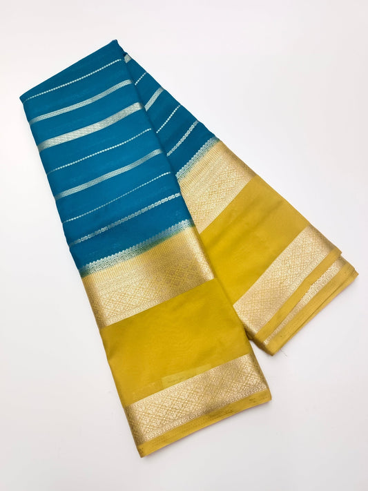 SEMI CREPE SILK SAREE - B S CHANNABASAPPA & SONS