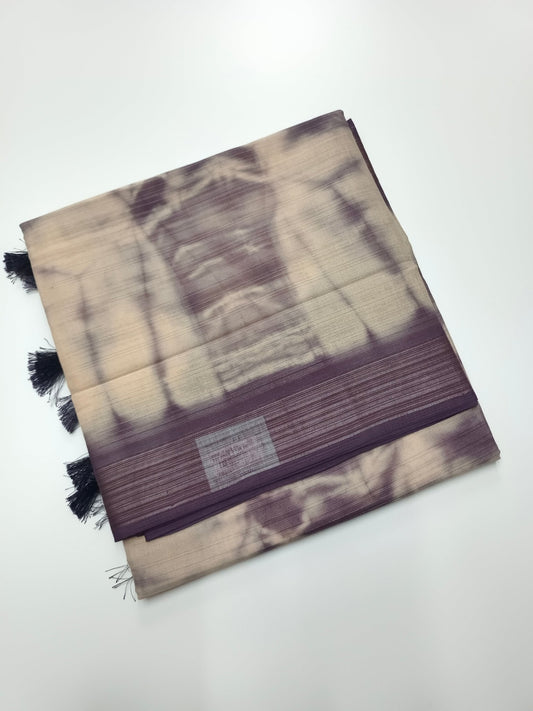 FANCY TISSUE COTTON SAREE - B S CHANNABASAPPA & SONS