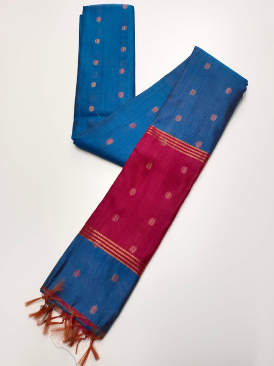 FANCY LENIN SAREE - B S CHANNABASAPPA & SONS